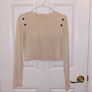 ZARA long sleeve cropped sweater